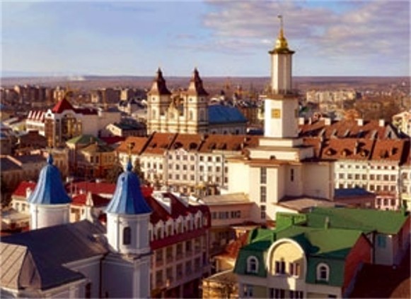 Image - The view of the Ivano-Frankivsk old city center.